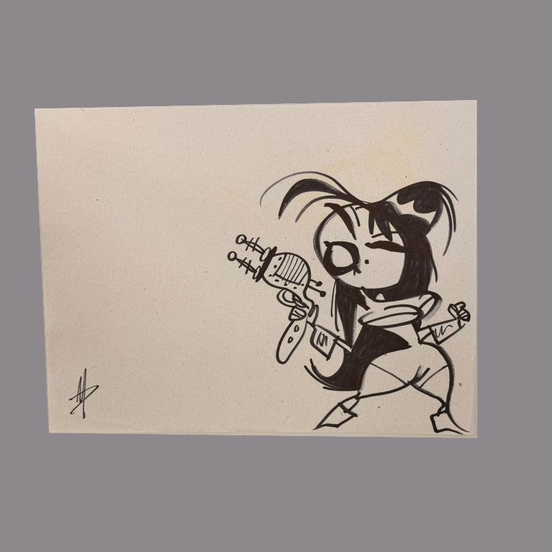 Marc Perry - Original Sketches #23 - Lux Humans Gallery Fundraiser