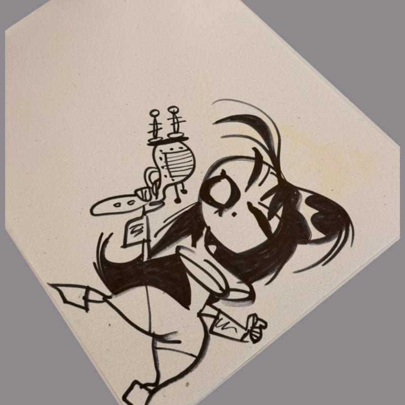 Marc Perry - Original Sketches #23 - Lux Humans Gallery Fundraiser