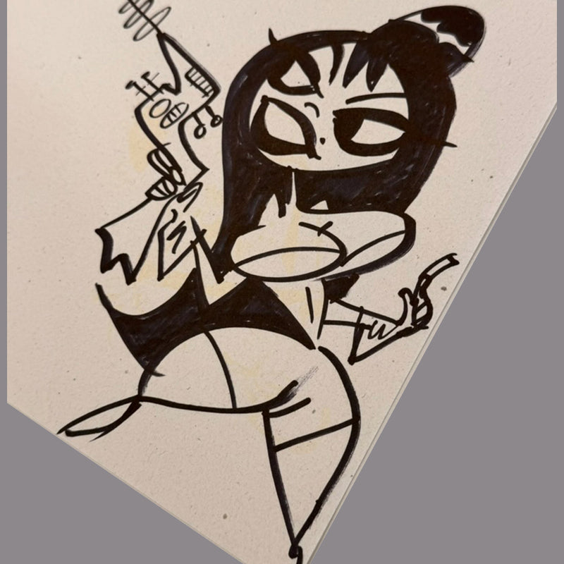 Marc Perry - Original Sketches #24 - Lux Humans Gallery Fundraiser