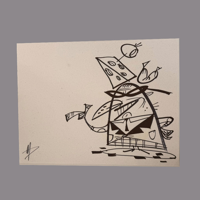 Marc Perry - Original Sketches #28 - Lux Humans Gallery Fundraiser