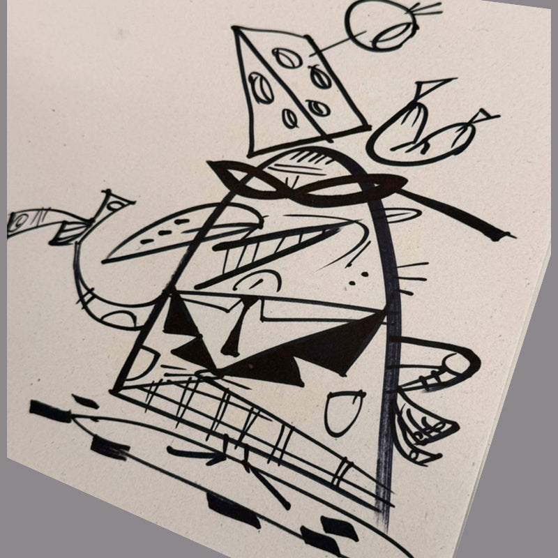 Marc Perry - Original Sketches #28 - Lux Humans Gallery Fundraiser