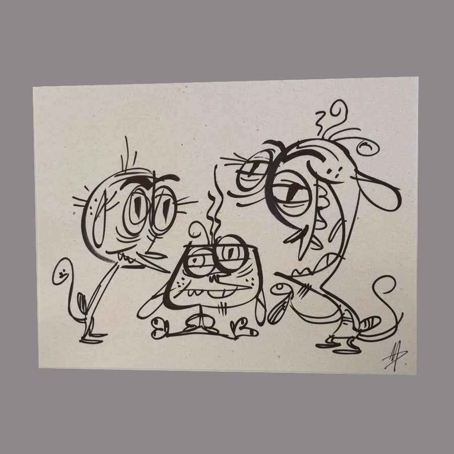 Marc Perry - Original Sketches #11 - Lux Humans Gallery Fundraiser
